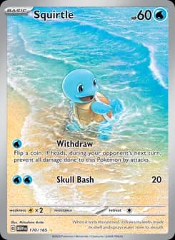Squirtle card in English