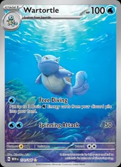 Wartortle card in English