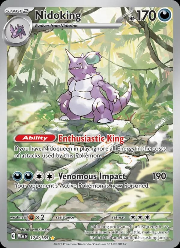 Nidoking card in English