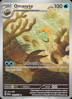Omanyte card in English