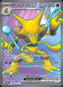 Alakazam ex card in English