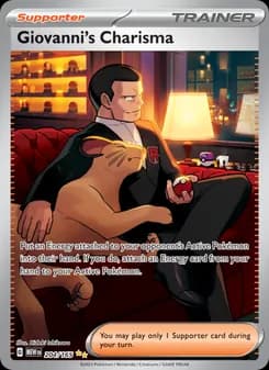Giovanni's Charisma card in English