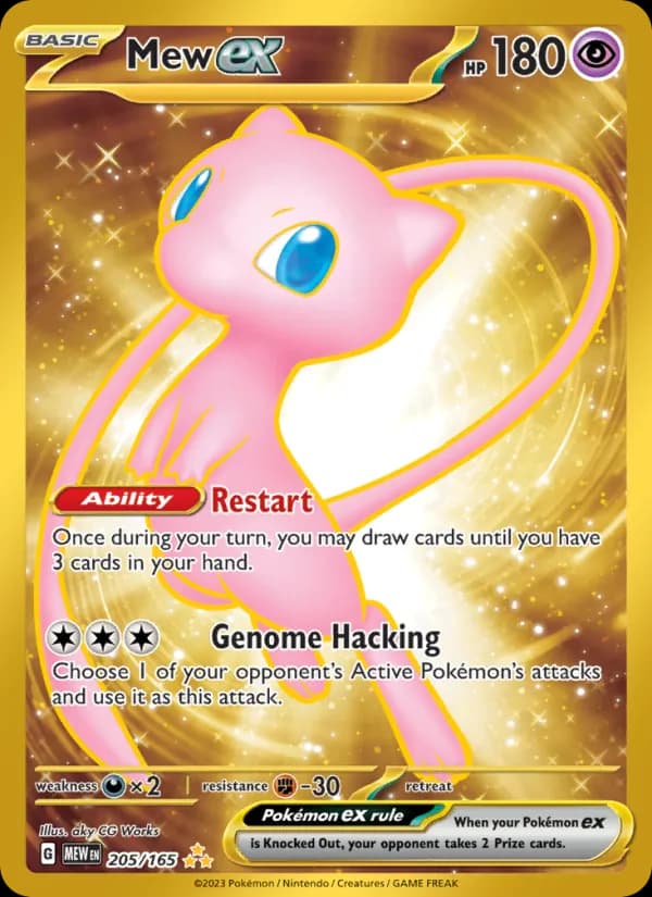 Mew ex card in English