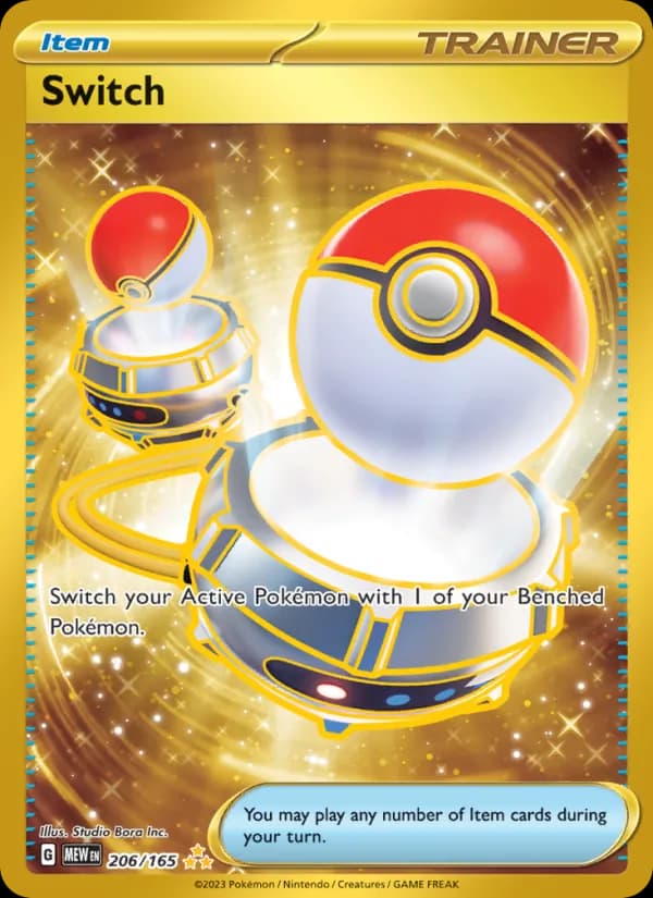 Switch card in English