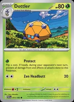 Dottler card in English