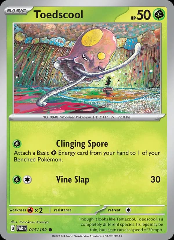 Toedscool card in English