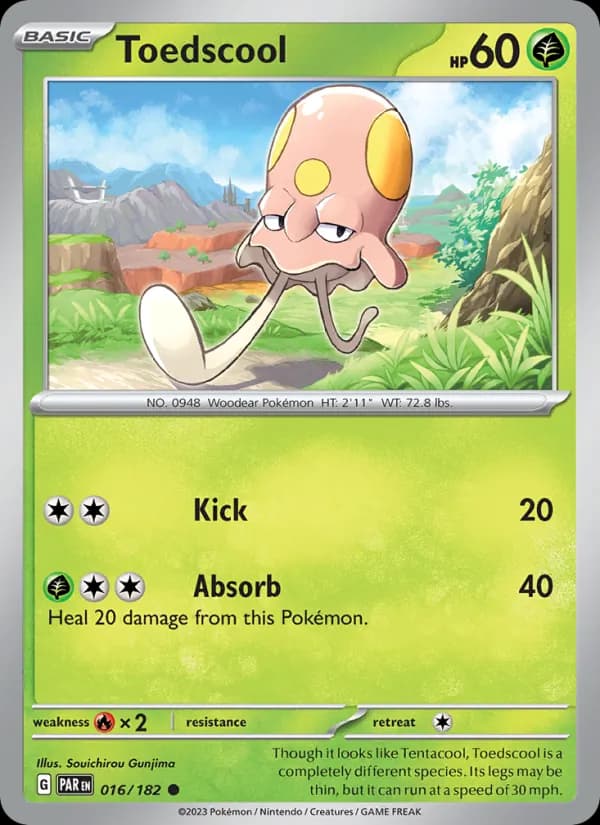 Toedscool card in English