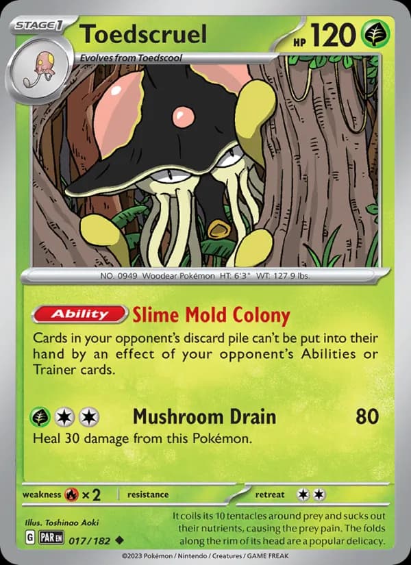 Toedscruel card in English