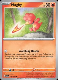 Magby card in English