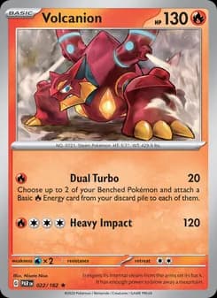 Volcanion card in English
