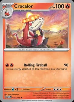 Crocalor card in English