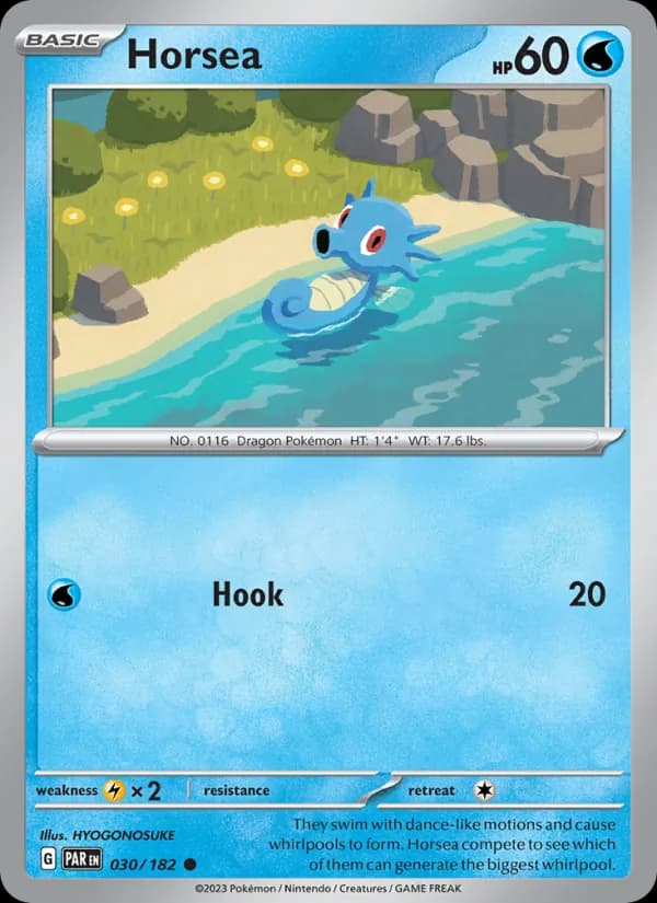 Horsea card in English