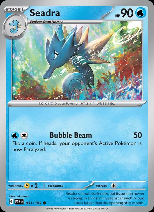 Seadra card in English