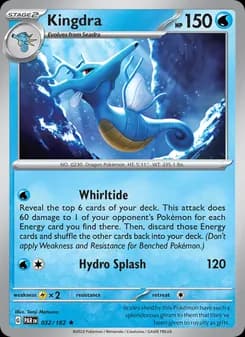 Kingdra card in English