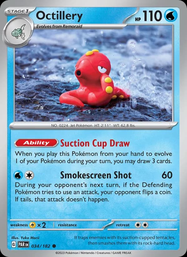 Octillery card in English
