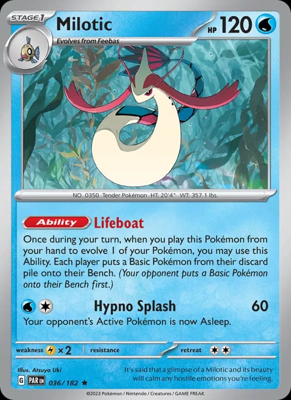 Milotic card in English