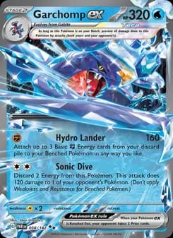 Garchomp ex card in English