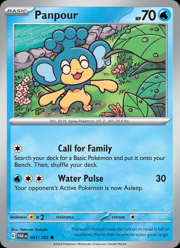 Panpour card in English