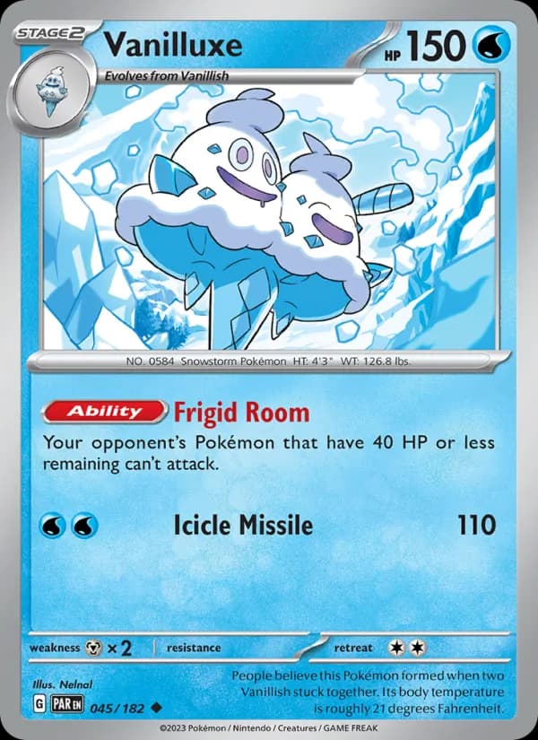 Vanilluxe card in English