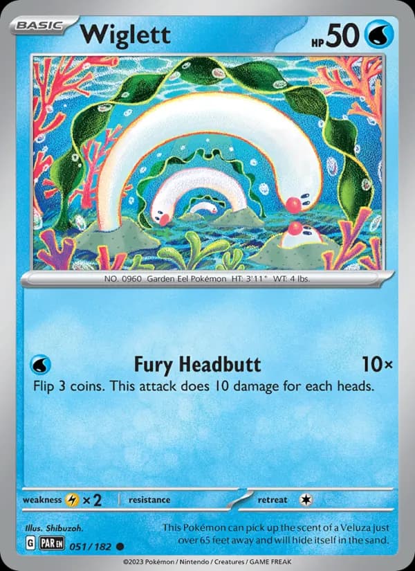 Wiglett card in English