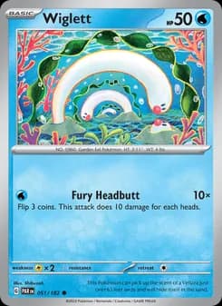 Wiglett card in English