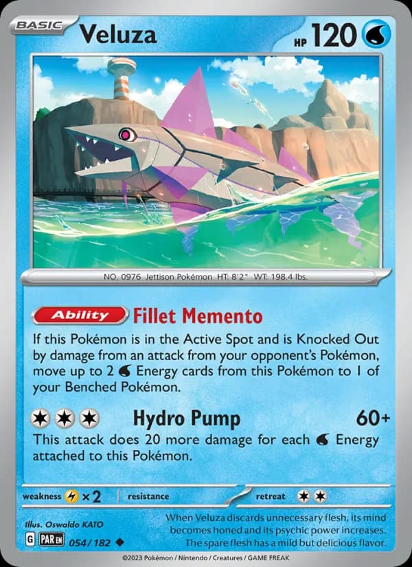 Veluza card in English