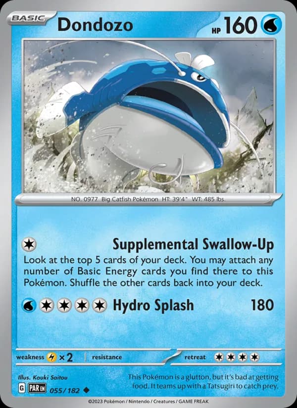 Dondozo card in English