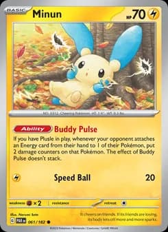 Minun card in English