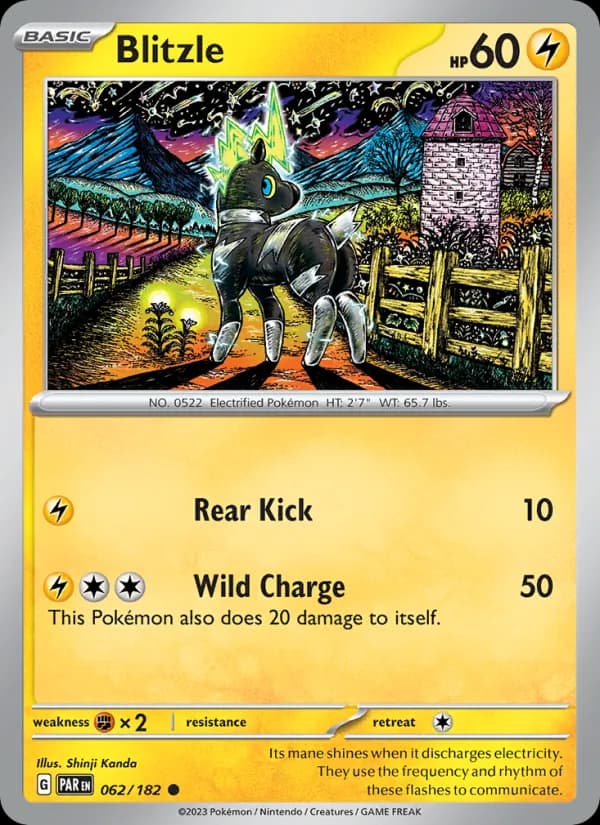 Blitzle card in English
