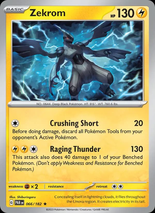 Zekrom card in English