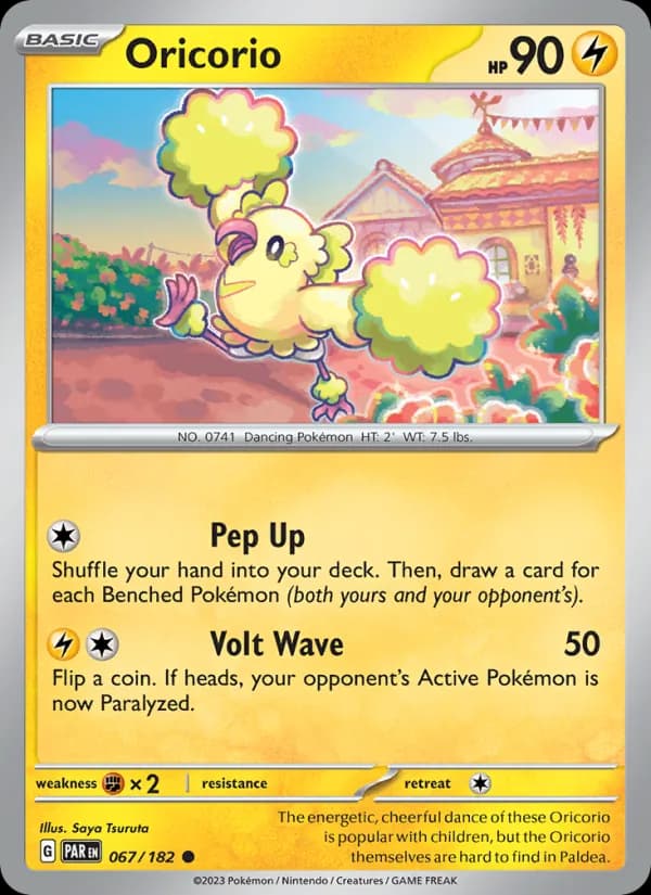 Oricorio card in English