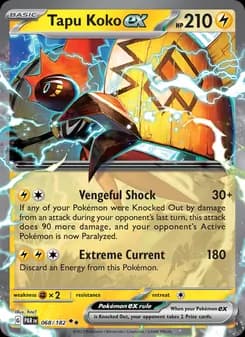 Tapu Koko ex card in English