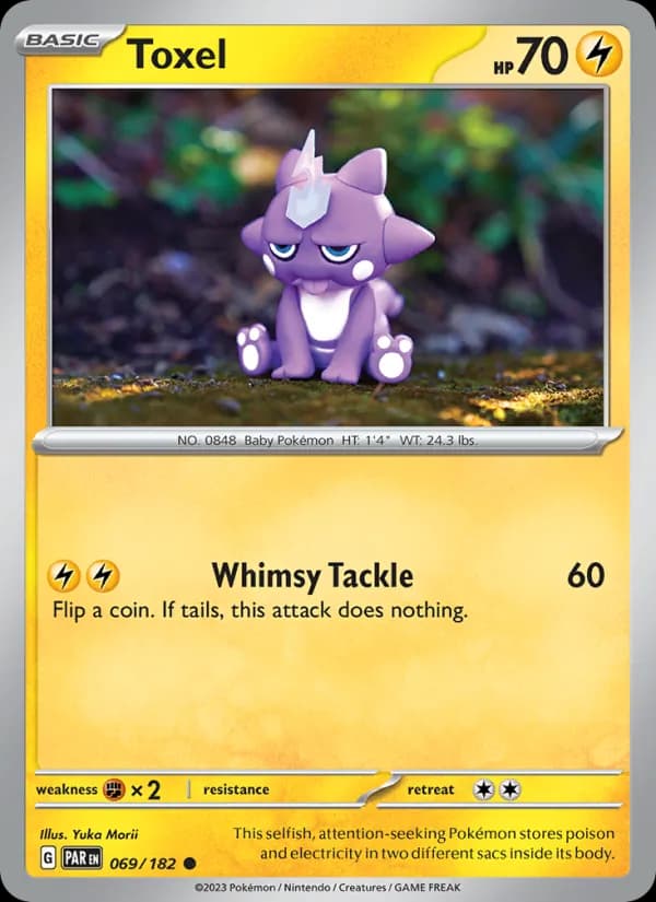 Toxel card in English
