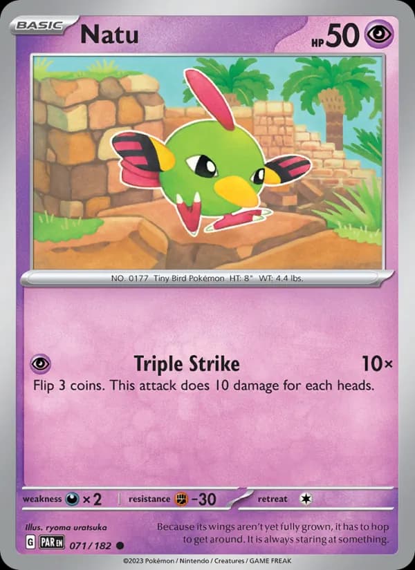 Natu card in English