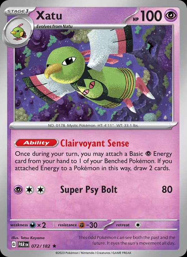 Xatu card in English