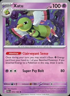 Xatu card in English