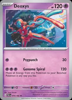 Deoxys card in English