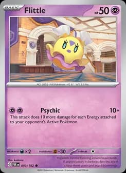 Flittle card in English