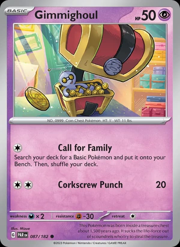 Gimmighoul card in English