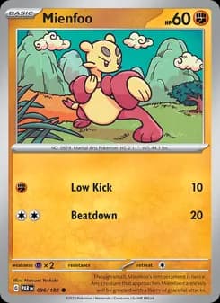 Mienfoo card in English