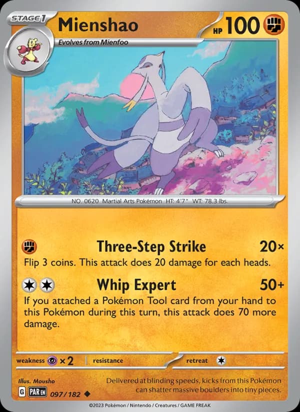 Mienshao card in English