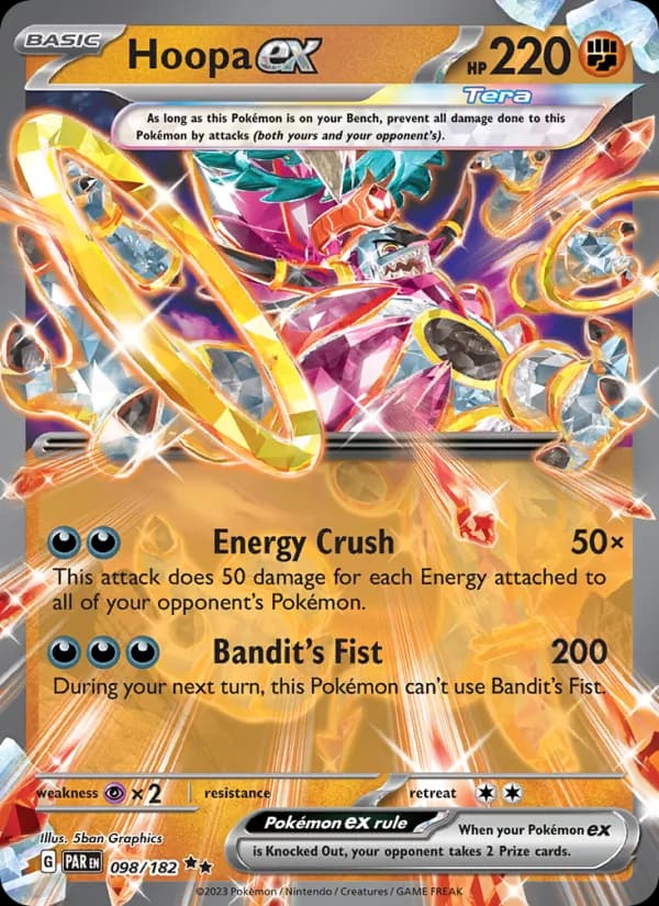 Hoopa ex card in English