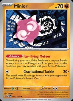 Minior card in English