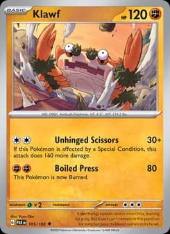 Klawf card in English