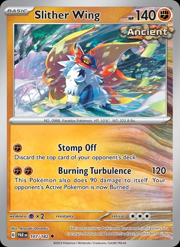 Slither Wing card in English