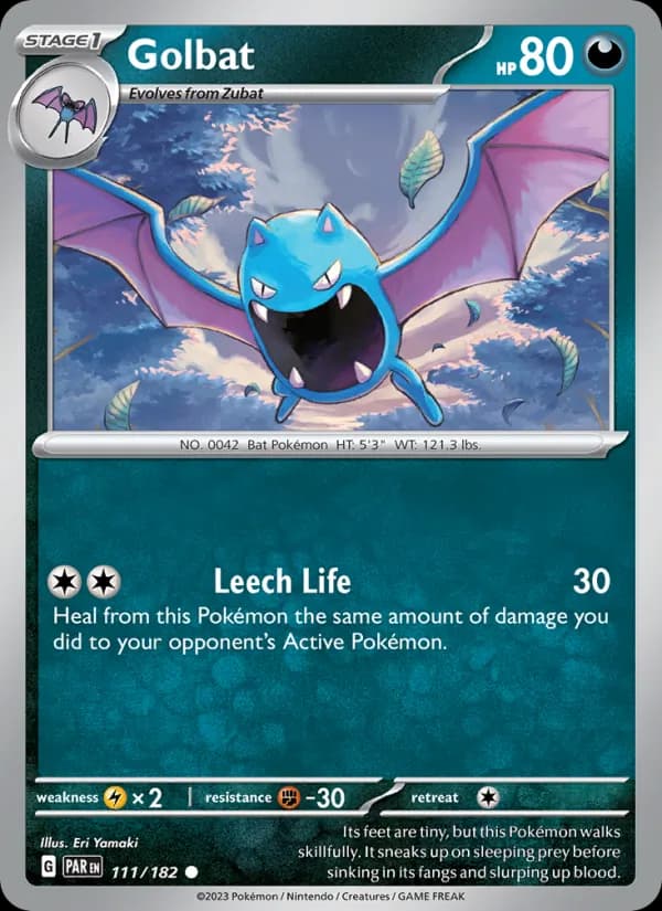 Golbat card in English