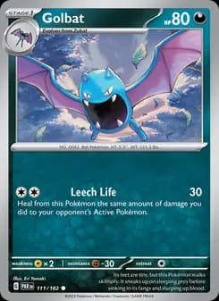 Golbat card in English