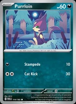 Purrloin card in English