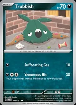 Trubbish card in English