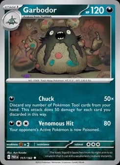 Garbodor card in English